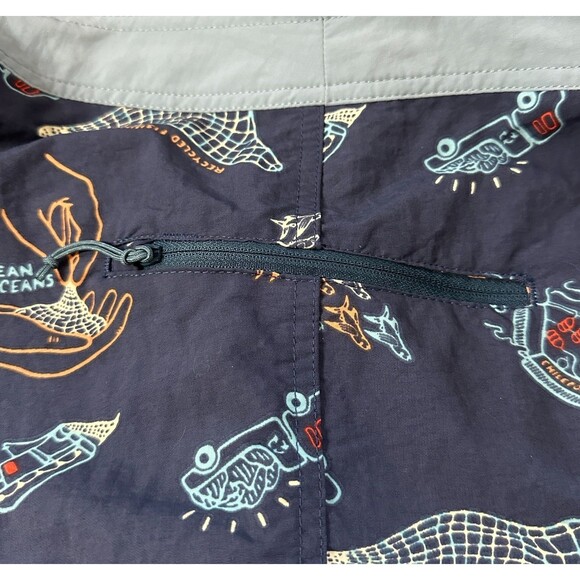 Patagonia Wavefarer Board Shorts Clean Currents Tidepool Blue Mens Size 38 - Picture 7 of 12